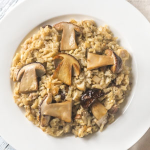 Risotto with porcini mushrooms