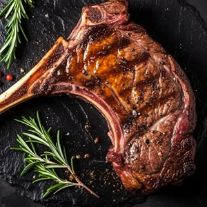 Grilled beef ribeye steak